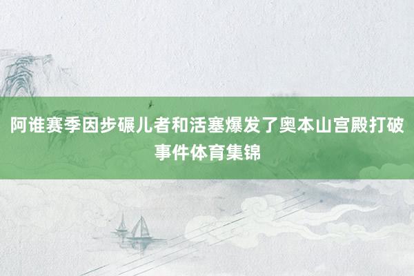 阿谁赛季因步碾儿者和活塞爆发了奥本山宫殿打破事件体育集锦