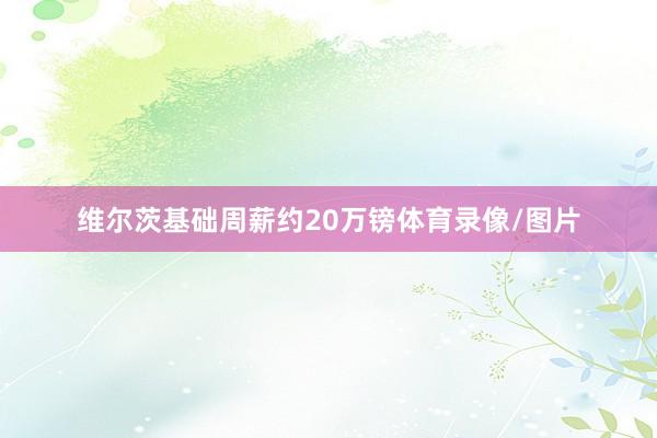 维尔茨基础周薪约20万镑体育录像/图片
