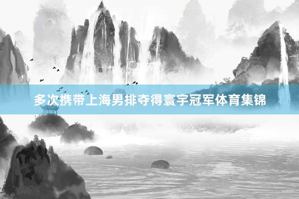 多次携带上海男排夺得寰宇冠军体育集锦