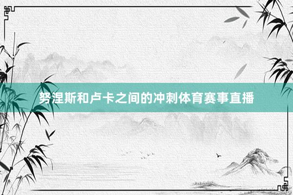 努涅斯和卢卡之间的冲刺体育赛事直播