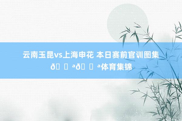 云南玉昆vs上海申花 本日赛前官训图集💪💪体育集锦