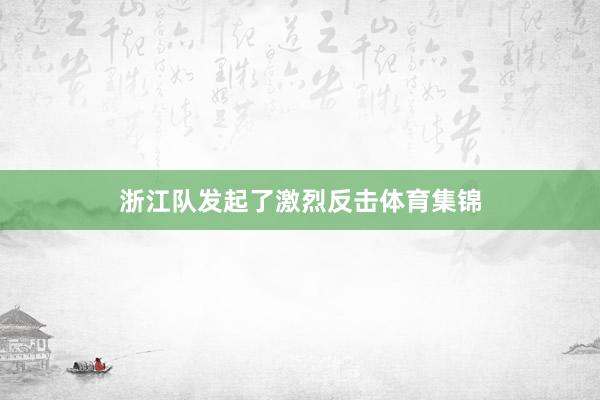 浙江队发起了激烈反击体育集锦