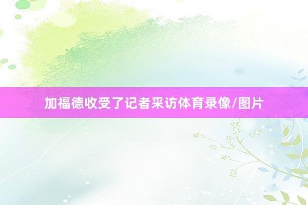 加福德收受了记者采访体育录像/图片