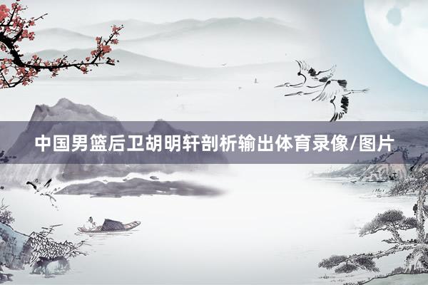 中国男篮后卫胡明轩剖析输出体育录像/图片