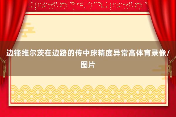 边锋维尔茨在边路的传中球精度异常高体育录像/图片