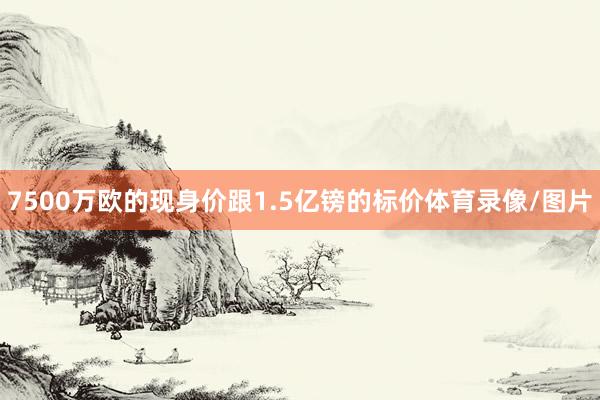 7500万欧的现身价跟1.5亿镑的标价体育录像/图片