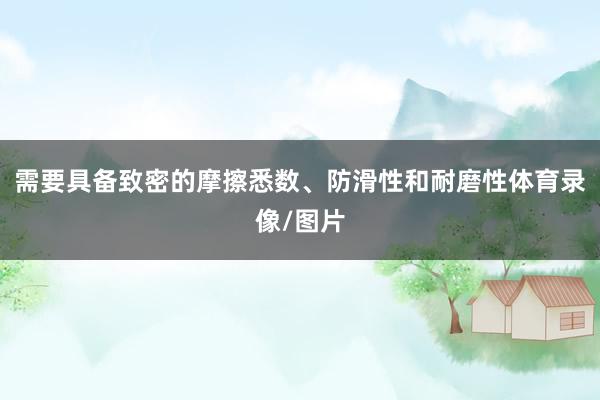 需要具备致密的摩擦悉数、防滑性和耐磨性体育录像/图片