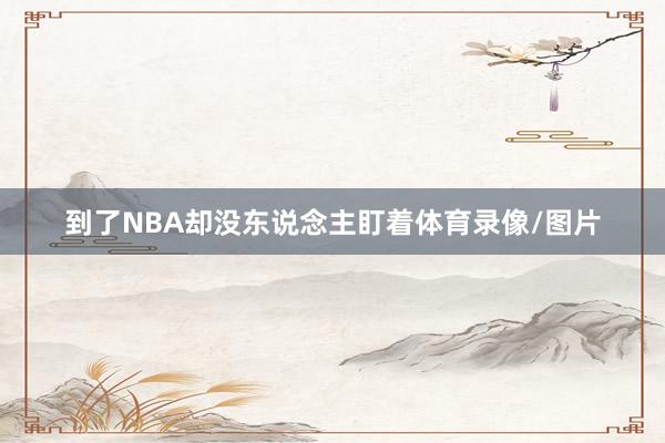 到了NBA却没东说念主盯着体育录像/图片