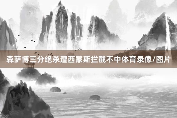 森萨博三分绝杀遭西蒙斯拦截不中体育录像/图片