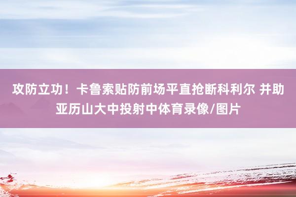 攻防立功！卡鲁索贴防前场平直抢断科利尔 并助亚历山大中投射中体育录像/图片