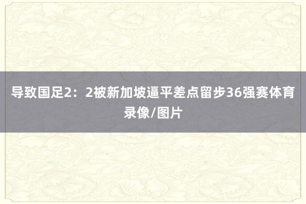 导致国足2：2被新加坡逼平差点留步36强赛体育录像/图片