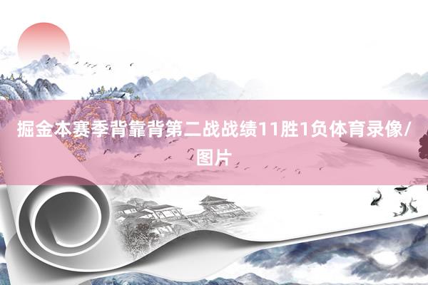 掘金本赛季背靠背第二战战绩11胜1负体育录像/图片