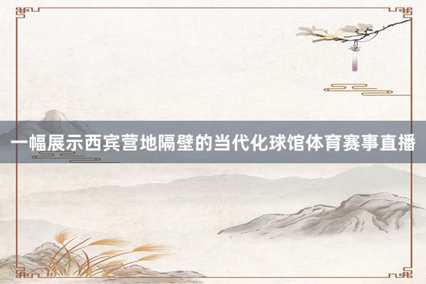 一幅展示西宾营地隔壁的当代化球馆体育赛事直播