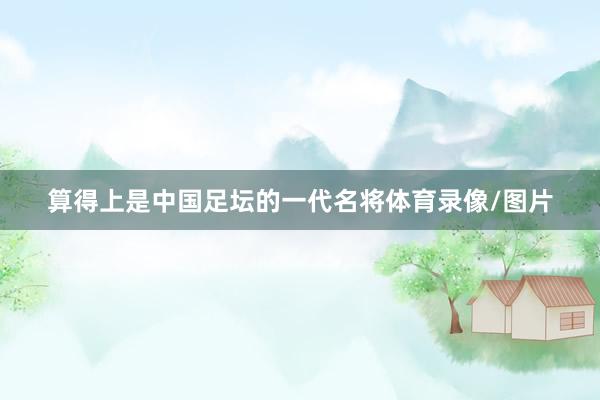 算得上是中国足坛的一代名将体育录像/图片