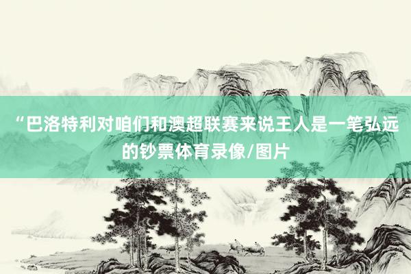 “巴洛特利对咱们和澳超联赛来说王人是一笔弘远的钞票体育录像/图片
