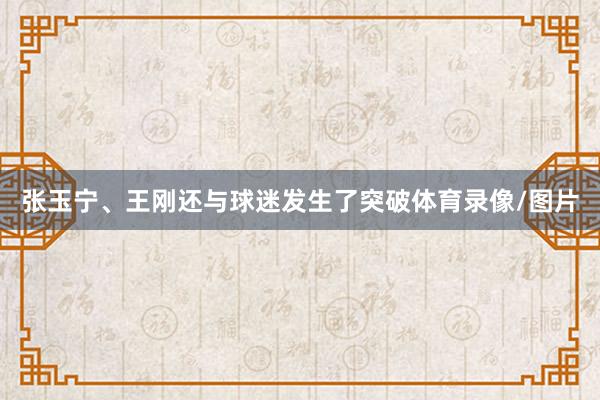 张玉宁、王刚还与球迷发生了突破体育录像/图片