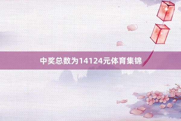 中奖总数为14124元体育集锦