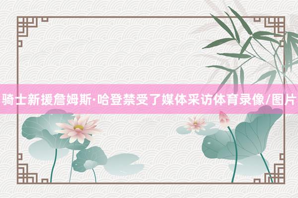 骑士新援詹姆斯·哈登禁受了媒体采访体育录像/图片