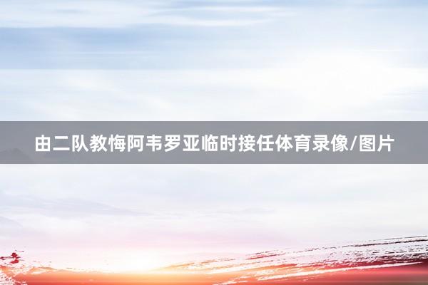 由二队教悔阿韦罗亚临时接任体育录像/图片