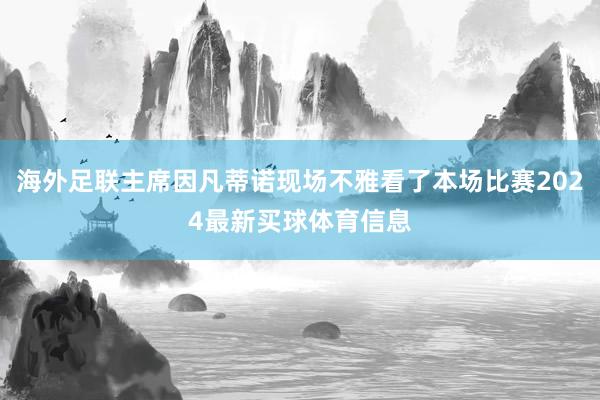 海外足联主席因凡蒂诺现场不雅看了本场比赛2024最新买球体育信息