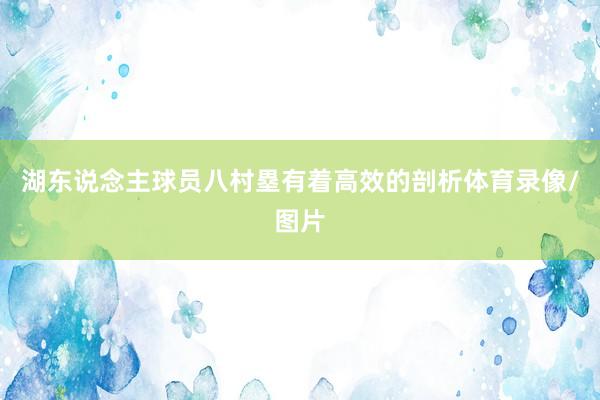 湖东说念主球员八村塁有着高效的剖析体育录像/图片