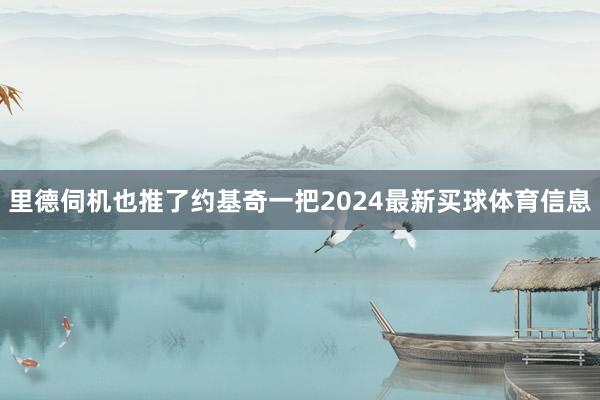 里德伺机也推了约基奇一把2024最新买球体育信息
