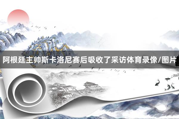 阿根廷主帅斯卡洛尼赛后吸收了采访体育录像/图片